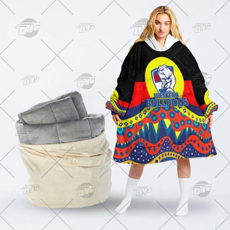 Australian Football League store - Loyal fans of Western Bulldogs's Unisex Oodie,Kid Oodie:vintage Australian Football League suit,uniform,apparel,shirts,merch,hoodie,jackets,shorts,sweatshirt,outfits,clothes