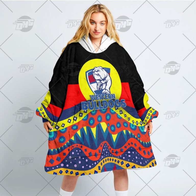 Australian Football League store - Loyal fans of Western Bulldogs's Unisex Oodie,Kid Oodie:vintage Australian Football League suit,uniform,apparel,shirts,merch,hoodie,jackets,shorts,sweatshirt,outfits,clothes