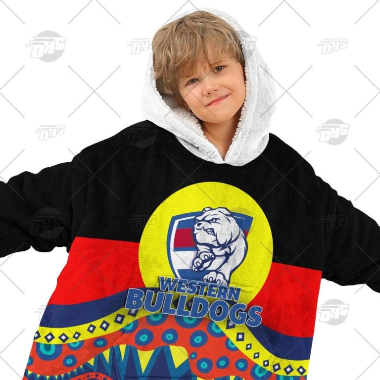Australian Football League store - Loyal fans of Western Bulldogs's Unisex Oodie,Kid Oodie:vintage Australian Football League suit,uniform,apparel,shirts,merch,hoodie,jackets,shorts,sweatshirt,outfits,clothes