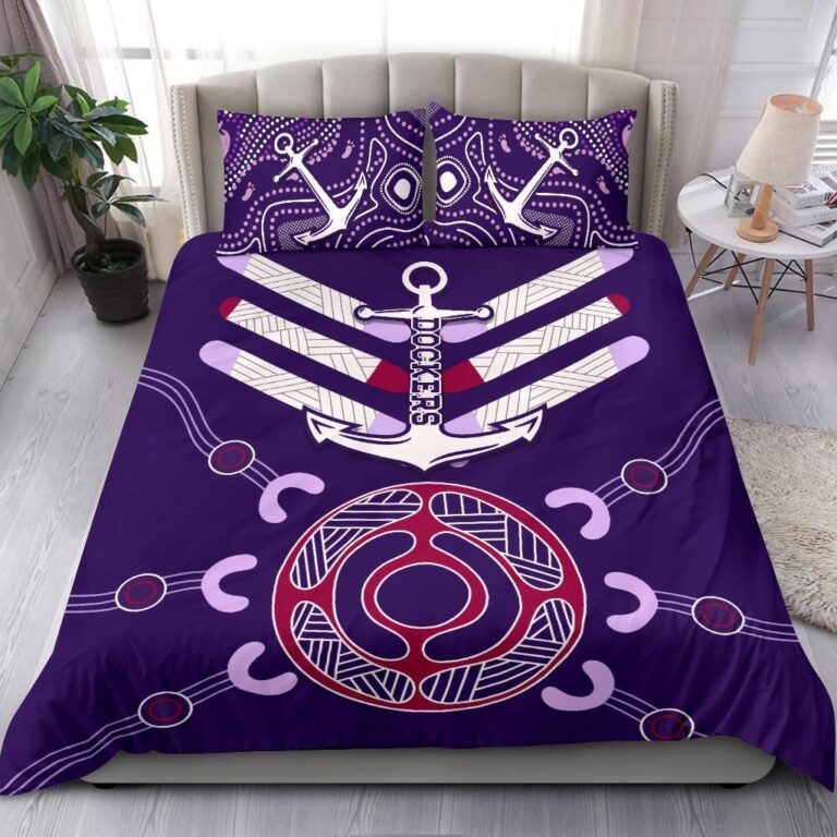 Australian Football League store - Loyal fans of Fremantle Football Club's Bedding Duvet Cover + 1/2 Pillow Cases:vintage Australian Football League suit,uniform,apparel,shirts,merch,hoodie,jackets,shorts,sweatshirt,outfits,clothes
