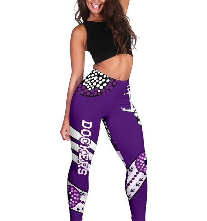 Australian Football League store - Loyal fans of Fremantle Dockers's Leggings:vintage Australian Football League suit,uniform,apparel,shirts,merch,hoodie,jackets,shorts,sweatshirt,outfits,clothes