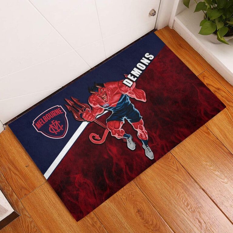 Australian Football League store - Loyal fans of Melbourne Demons's Doormat:vintage Australian Football League suit,uniform,apparel,shirts,merch,hoodie,jackets,shorts,sweatshirt,outfits,clothes
