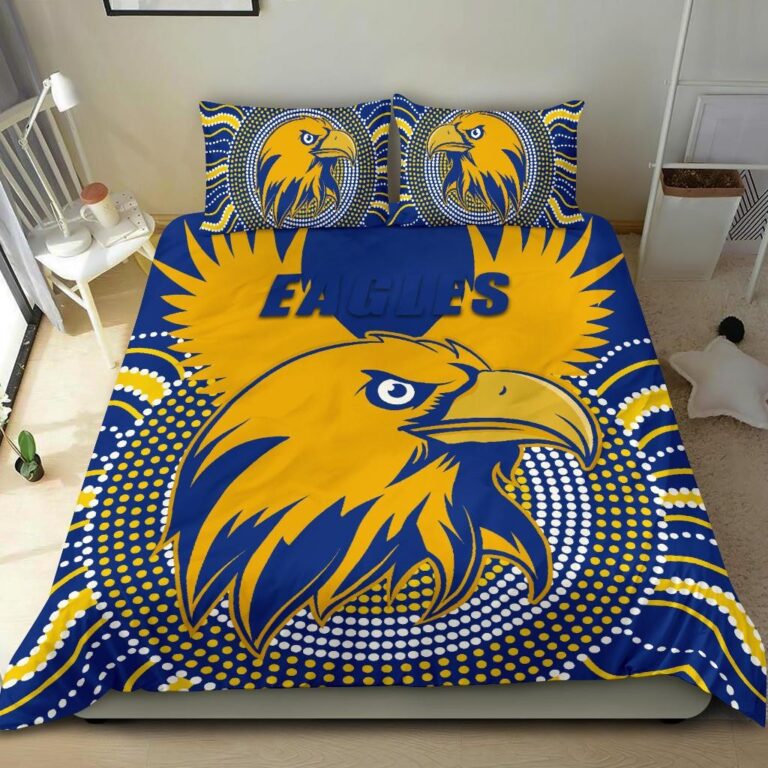 Australian Football League store - Loyal fans of West Coast Eagles's Bedding Duvet Cover + 1/2 Pillow Cases:vintage Australian Football League suit,uniform,apparel,shirts,merch,hoodie,jackets,shorts,sweatshirt,outfits,clothes