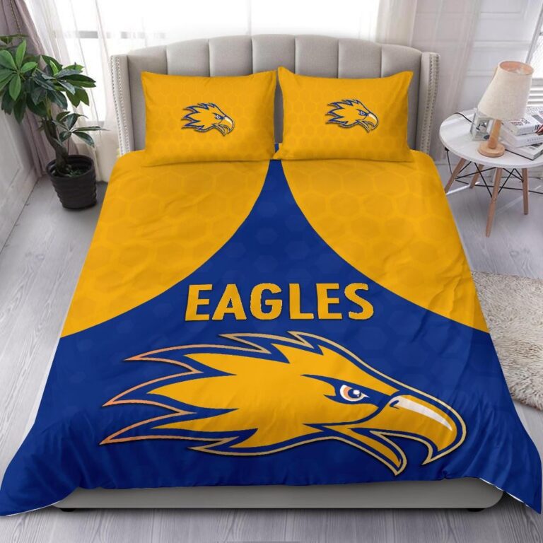 Australian Football League store - Loyal fans of West Coast Eagles's Bedding Duvet Cover + 1/2 Pillow Cases:vintage Australian Football League suit,uniform,apparel,shirts,merch,hoodie,jackets,shorts,sweatshirt,outfits,clothes
