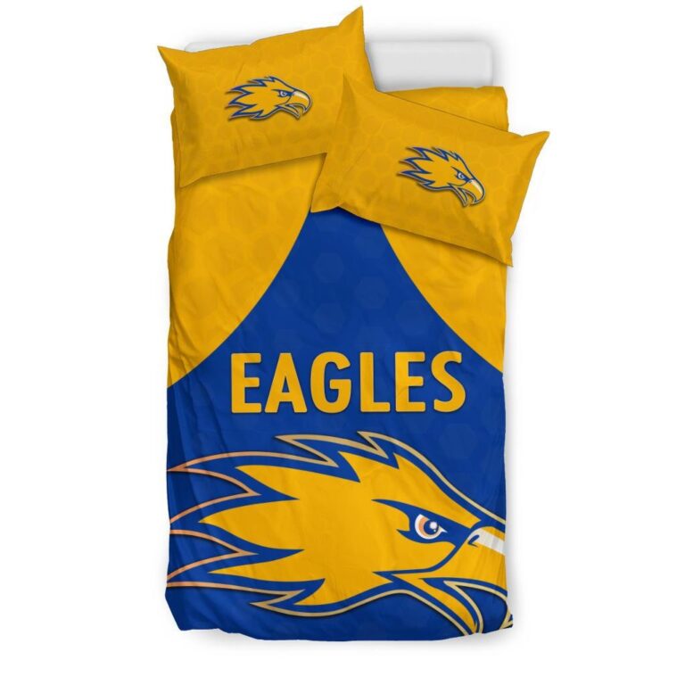 Australian Football League store - Loyal fans of West Coast Eagles's Bedding Duvet Cover + 1/2 Pillow Cases:vintage Australian Football League suit,uniform,apparel,shirts,merch,hoodie,jackets,shorts,sweatshirt,outfits,clothes