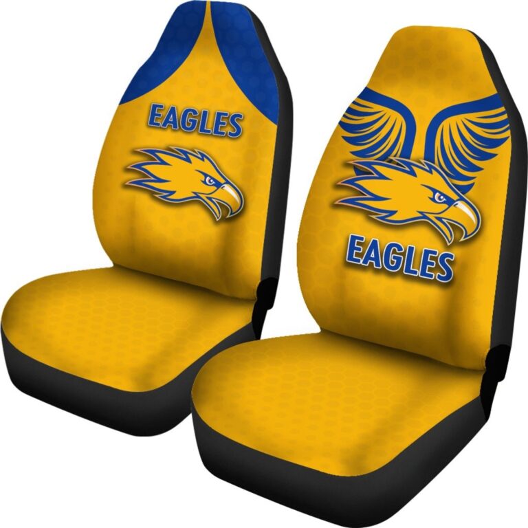 Australian Football League store - Loyal fans of West Coast Eagles's Set 2 Car Seat Cover:vintage Australian Football League suit,uniform,apparel,shirts,merch,hoodie,jackets,shorts,sweatshirt,outfits,clothes