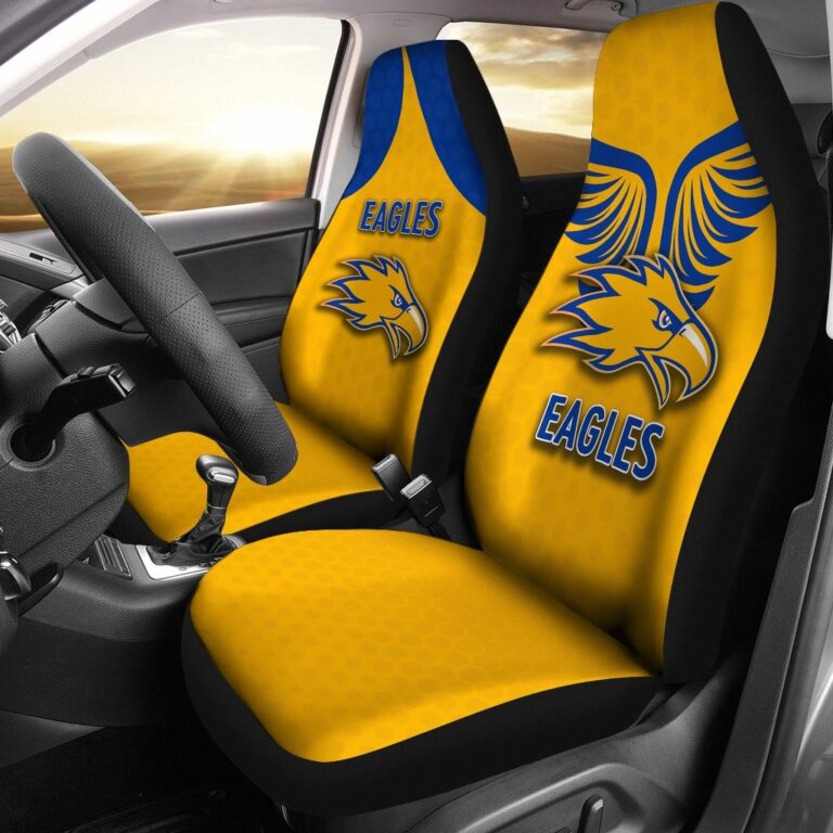 Australian Football League store - Loyal fans of West Coast Eagles's Set 2 Car Seat Cover:vintage Australian Football League suit,uniform,apparel,shirts,merch,hoodie,jackets,shorts,sweatshirt,outfits,clothes