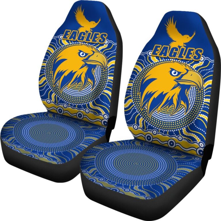 Australian Football League store - Loyal fans of West Coast Eagles's Set 2 Car Seat Cover:vintage Australian Football League suit,uniform,apparel,shirts,merch,hoodie,jackets,shorts,sweatshirt,outfits,clothes