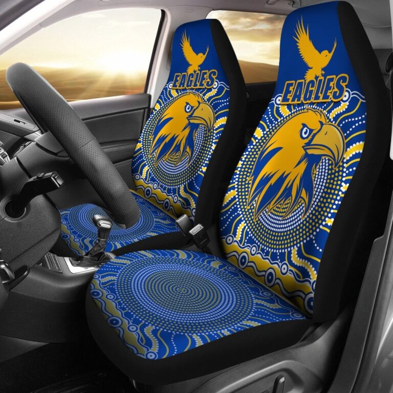 Australian Football League store - Loyal fans of West Coast Eagles's Set 2 Car Seat Cover:vintage Australian Football League suit,uniform,apparel,shirts,merch,hoodie,jackets,shorts,sweatshirt,outfits,clothes