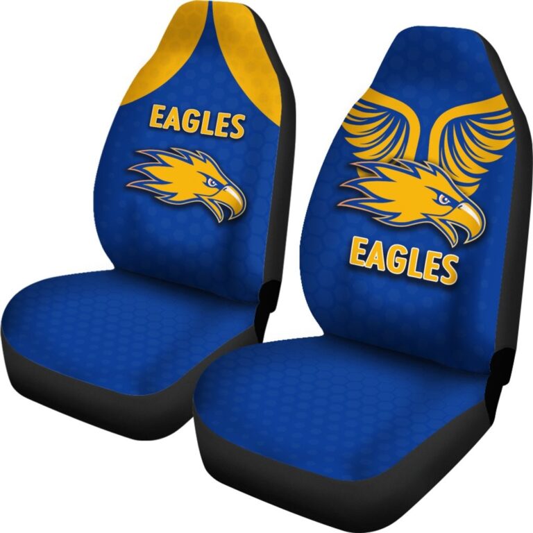 Australian Football League store - Loyal fans of West Coast Eagles's Set 2 Car Seat Cover:vintage Australian Football League suit,uniform,apparel,shirts,merch,hoodie,jackets,shorts,sweatshirt,outfits,clothes