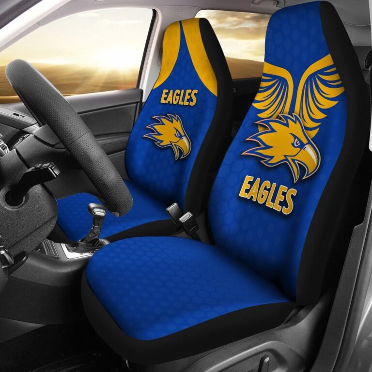 Australian Football League store - Loyal fans of West Coast Eagles's Set 2 Car Seat Cover:vintage Australian Football League suit,uniform,apparel,shirts,merch,hoodie,jackets,shorts,sweatshirt,outfits,clothes