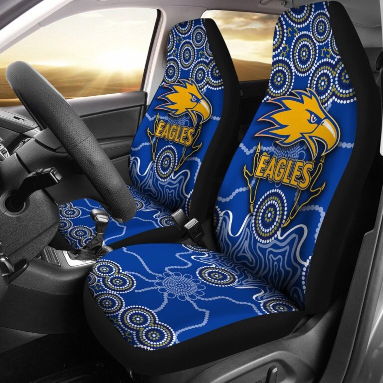 Australian Football League store - Loyal fans of West Coast Eagles's Set 2 Car Seat Cover:vintage Australian Football League suit,uniform,apparel,shirts,merch,hoodie,jackets,shorts,sweatshirt,outfits,clothes