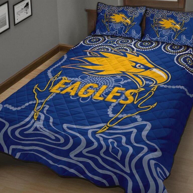 Australian Football League store - Loyal fans of West Coast Eagles's Quilt + 1/2 Pillow Cases:vintage Australian Football League suit,uniform,apparel,shirts,merch,hoodie,jackets,shorts,sweatshirt,outfits,clothes