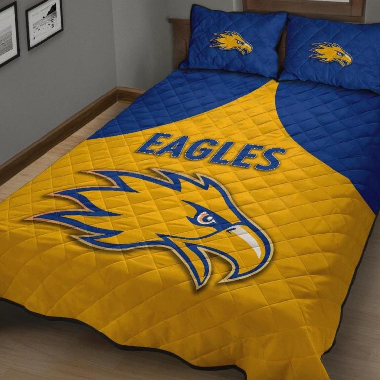 Australian Football League store - Loyal fans of West Coast Eagles's Quilt + 1/2 Pillow Cases:vintage Australian Football League suit,uniform,apparel,shirts,merch,hoodie,jackets,shorts,sweatshirt,outfits,clothes