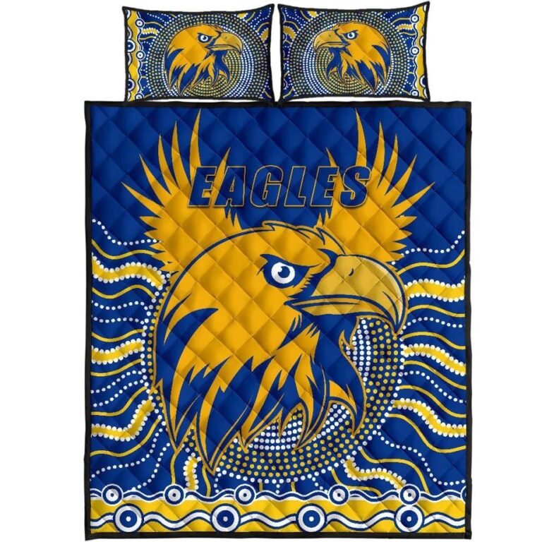 Australian Football League store - Loyal fans of West Coast Eagles's Quilt + 1/2 Pillow Cases:vintage Australian Football League suit,uniform,apparel,shirts,merch,hoodie,jackets,shorts,sweatshirt,outfits,clothes