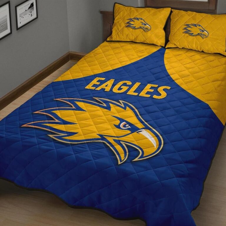 Australian Football League store - Loyal fans of West Coast Eagles's Quilt + 1/2 Pillow Cases:vintage Australian Football League suit,uniform,apparel,shirts,merch,hoodie,jackets,shorts,sweatshirt,outfits,clothes