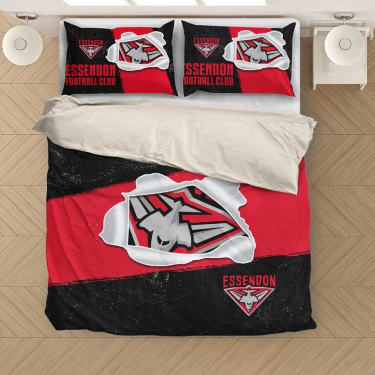 Australian Football League store - Loyal fans of Essendon Football Club's Bedding Duvet Cover + 1/2 Pillow Cases:vintage Australian Football League suit,uniform,apparel,shirts,merch,hoodie,jackets,shorts,sweatshirt,outfits,clothes