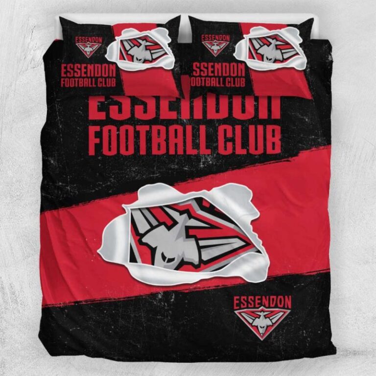 Australian Football League store - Loyal fans of Essendon Football Club's Bedding Duvet Cover + 1/2 Pillow Cases:vintage Australian Football League suit,uniform,apparel,shirts,merch,hoodie,jackets,shorts,sweatshirt,outfits,clothes
