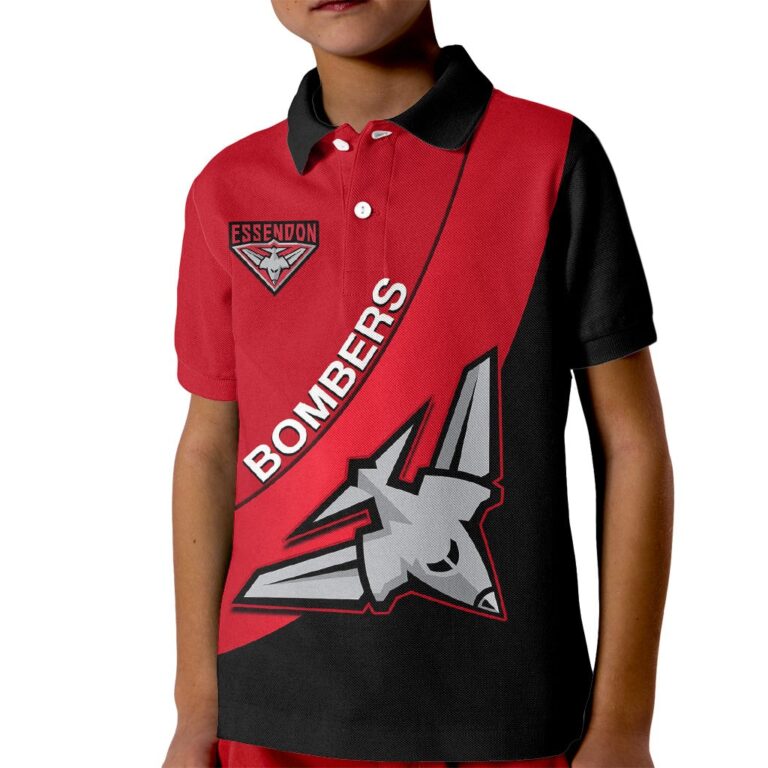 Australian Football League store - Loyal fans of Essendon Bombers's Kid Polo Shirt:vintage Australian Football League suit,uniform,apparel,shirts,merch,hoodie,jackets,shorts,sweatshirt,outfits,clothes