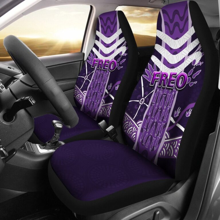 Australian Football League store - Loyal fans of Fremantle Football Club's Set 2 Car Seat Cover:vintage Australian Football League suit,uniform,apparel,shirts,merch,hoodie,jackets,shorts,sweatshirt,outfits,clothes