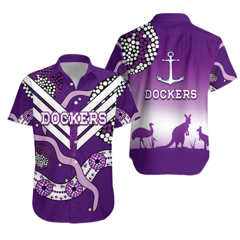 Australian Football League store - Loyal fans of Fremantle Dockers's Unisex Button Shirt,Kid Button Shirt:vintage Australian Football League suit,uniform,apparel,shirts,merch,hoodie,jackets,shorts,sweatshirt,outfits,clothes