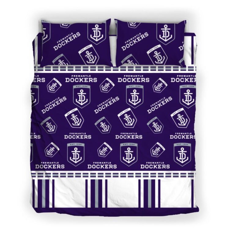 Australian Football League store - Loyal fans of Fremantle Football Club's Bedding Duvet Cover + 1/2 Pillow Cases:vintage Australian Football League suit,uniform,apparel,shirts,merch,hoodie,jackets,shorts,sweatshirt,outfits,clothes