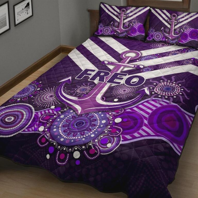 Australian Football League store - Loyal fans of Fremantle Football Club's Quilt + 1/2 Pillow Cases:vintage Australian Football League suit,uniform,apparel,shirts,merch,hoodie,jackets,shorts,sweatshirt,outfits,clothes
