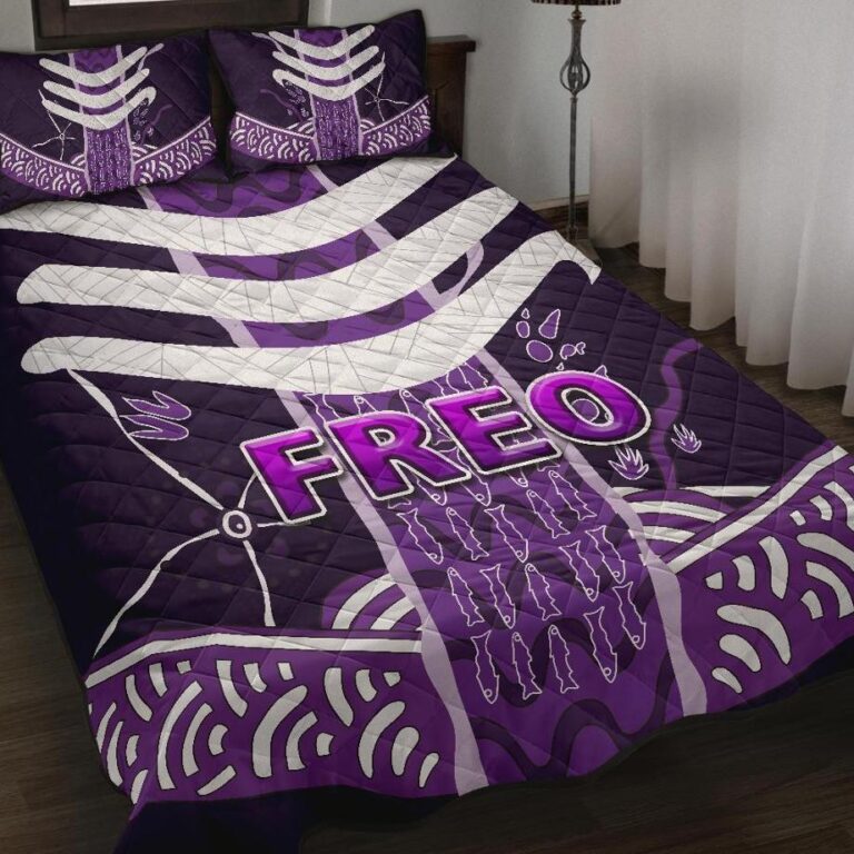 Australian Football League store - Loyal fans of Fremantle Football Club's Quilt + 1/2 Pillow Cases:vintage Australian Football League suit,uniform,apparel,shirts,merch,hoodie,jackets,shorts,sweatshirt,outfits,clothes