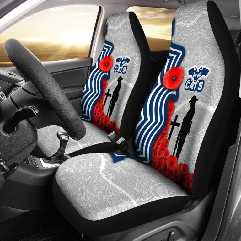 Australian Football League store - Loyal fans of Geelong Football Club's Set 2 Car Seat Cover:vintage Australian Football League suit,uniform,apparel,shirts,merch,hoodie,jackets,shorts,sweatshirt,outfits,clothes