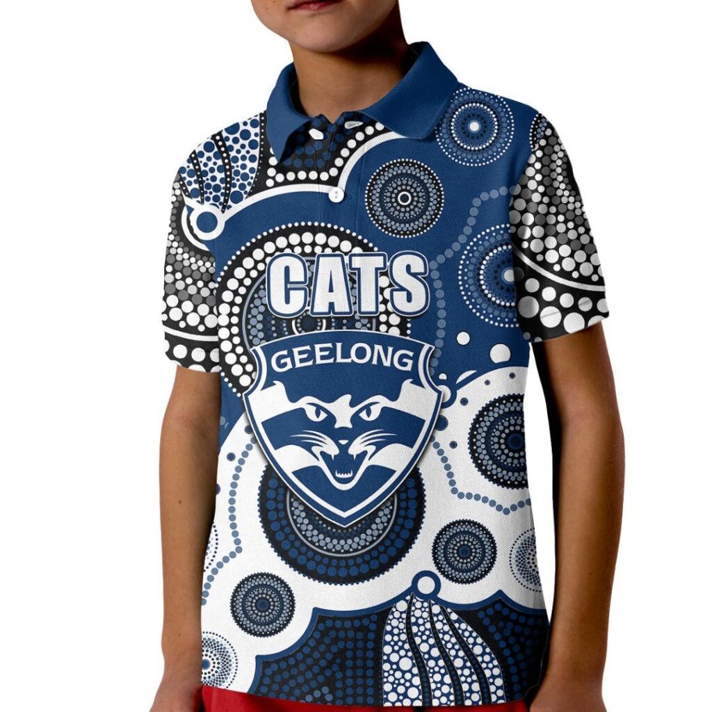 Australian Football League store - Loyal fans of Geelong Cats's Kid Polo Shirt:vintage Australian Football League suit,uniform,apparel,shirts,merch,hoodie,jackets,shorts,sweatshirt,outfits,clothes