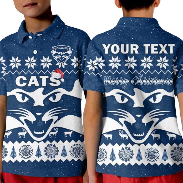 Australian Football League store - Loyal fans of Geelong Cats's Kid Polo Shirt:vintage Australian Football League suit,uniform,apparel,shirts,merch,hoodie,jackets,shorts,sweatshirt,outfits,clothes