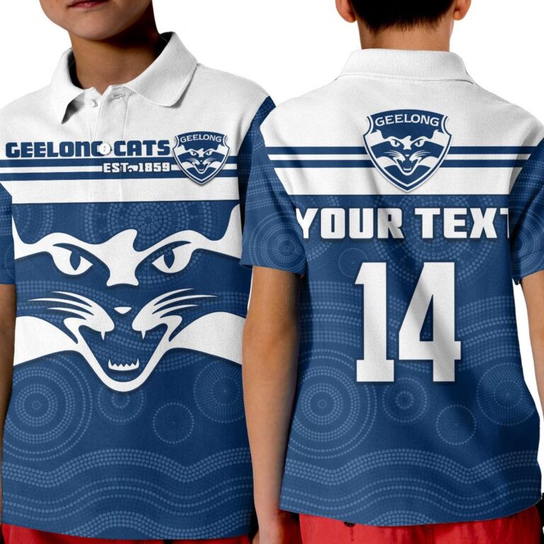 Australian Football League store - Loyal fans of Geelong Cats's Kid Polo Shirt:vintage Australian Football League suit,uniform,apparel,shirts,merch,hoodie,jackets,shorts,sweatshirt,outfits,clothes
