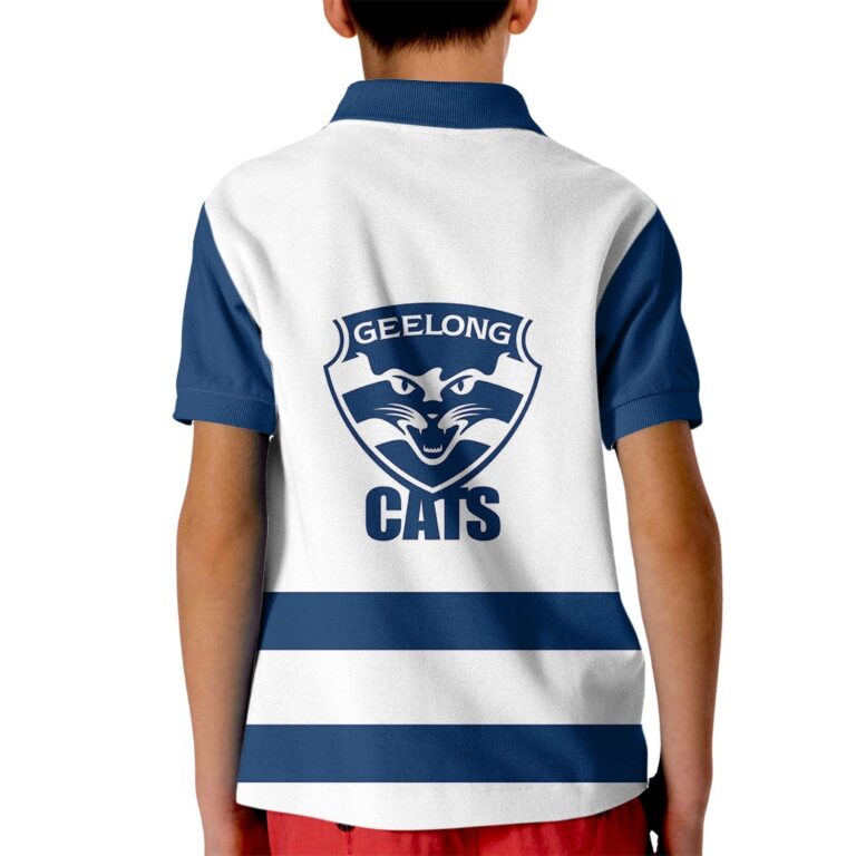 Australian Football League store - Loyal fans of Geelong Cats's Kid Polo Shirt:vintage Australian Football League suit,uniform,apparel,shirts,merch,hoodie,jackets,shorts,sweatshirt,outfits,clothes
