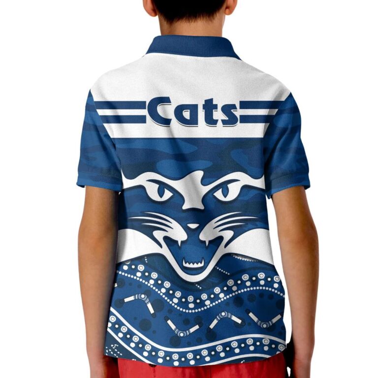 Australian Football League store - Loyal fans of Geelong Cats's Kid Polo Shirt:vintage Australian Football League suit,uniform,apparel,shirts,merch,hoodie,jackets,shorts,sweatshirt,outfits,clothes