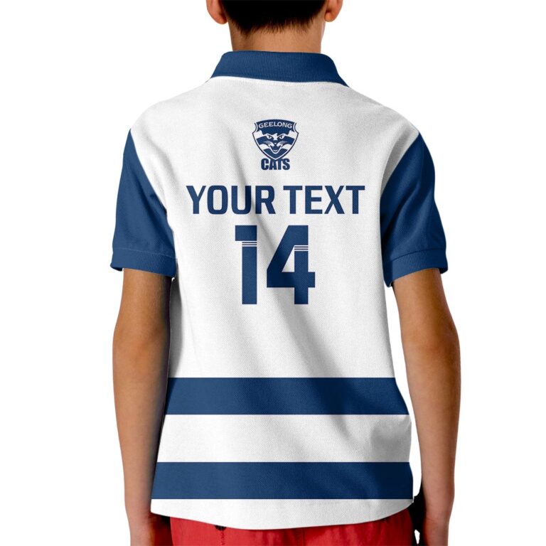 Australian Football League store - Loyal fans of Geelong Cats's Kid Polo Shirt:vintage Australian Football League suit,uniform,apparel,shirts,merch,hoodie,jackets,shorts,sweatshirt,outfits,clothes