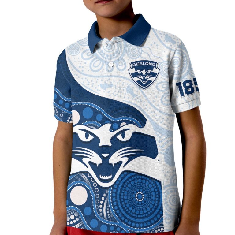 Australian Football League store - Loyal fans of Geelong Cats's Kid Polo Shirt:vintage Australian Football League suit,uniform,apparel,shirts,merch,hoodie,jackets,shorts,sweatshirt,outfits,clothes
