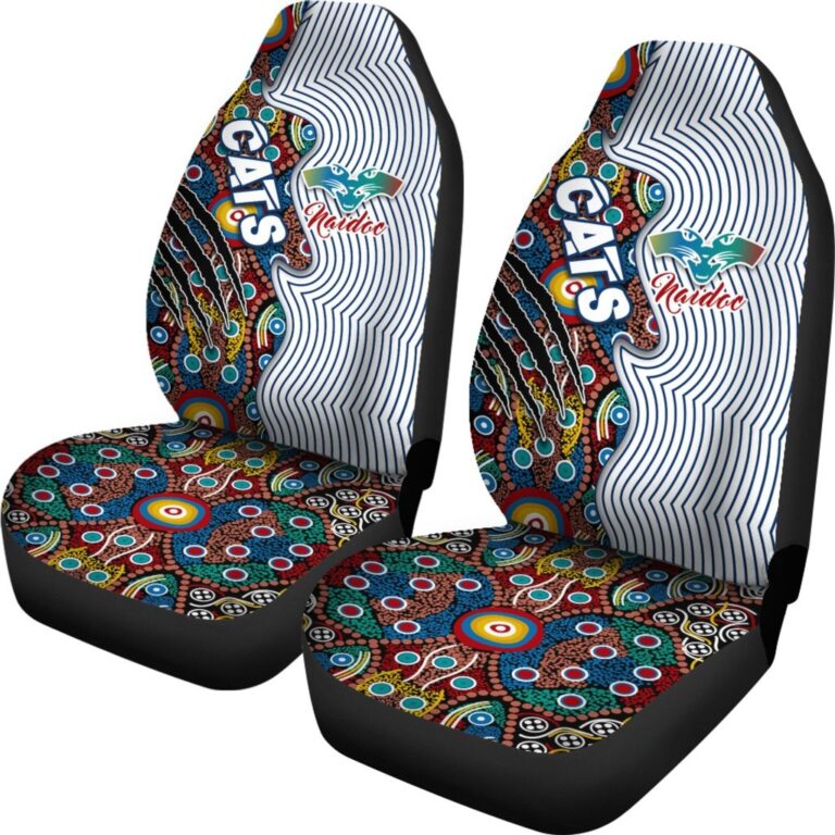 Australian Football League store - Loyal fans of Geelong Football Club's Set 2 Car Seat Cover:vintage Australian Football League suit,uniform,apparel,shirts,merch,hoodie,jackets,shorts,sweatshirt,outfits,clothes