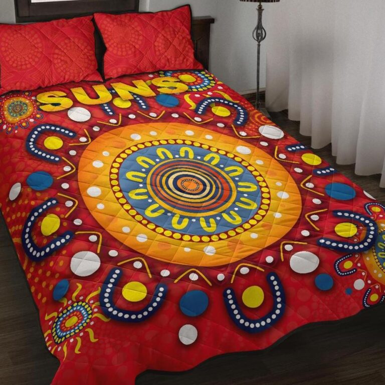 Australian Football League store - Loyal fans of Gold Coast Suns's Quilt + 1/2 Pillow Cases:vintage Australian Football League suit,uniform,apparel,shirts,merch,hoodie,jackets,shorts,sweatshirt,outfits,clothes