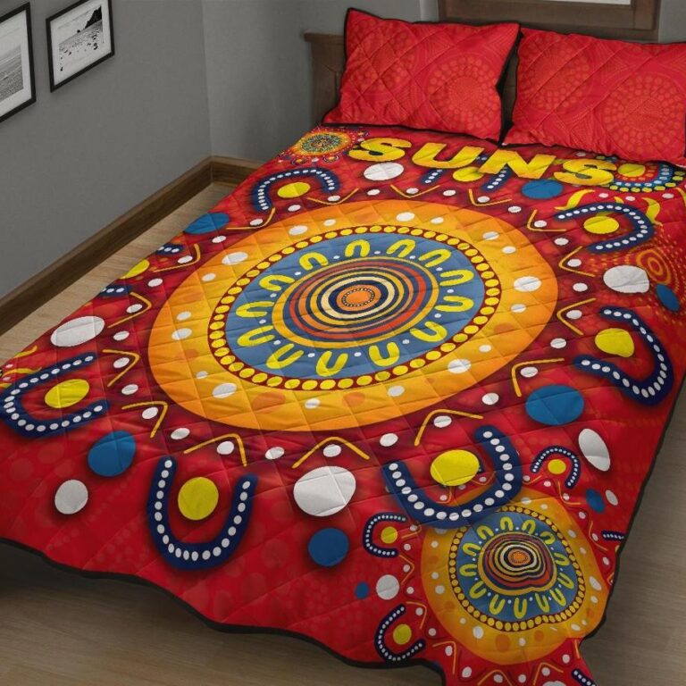 Australian Football League store - Loyal fans of Gold Coast Suns's Quilt + 1/2 Pillow Cases:vintage Australian Football League suit,uniform,apparel,shirts,merch,hoodie,jackets,shorts,sweatshirt,outfits,clothes