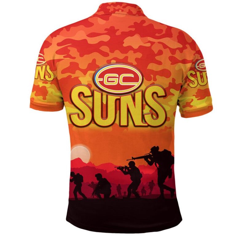 Australian Football League store - Loyal fans of Gold Coast Suns's Unisex Polo Shirt:vintage Australian Football League suit,uniform,apparel,shirts,merch,hoodie,jackets,shorts,sweatshirt,outfits,clothes