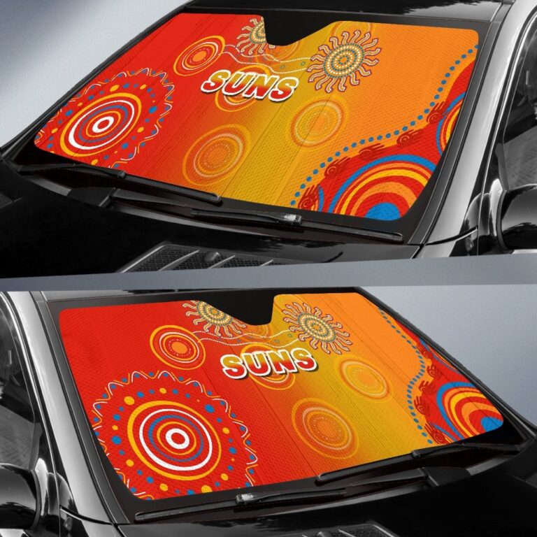 Australian Football League store - Loyal fans of Gold Coast Suns's Auto Sun Shades:vintage Australian Football League suit,uniform,apparel,shirts,merch,hoodie,jackets,shorts,sweatshirt,outfits,clothes