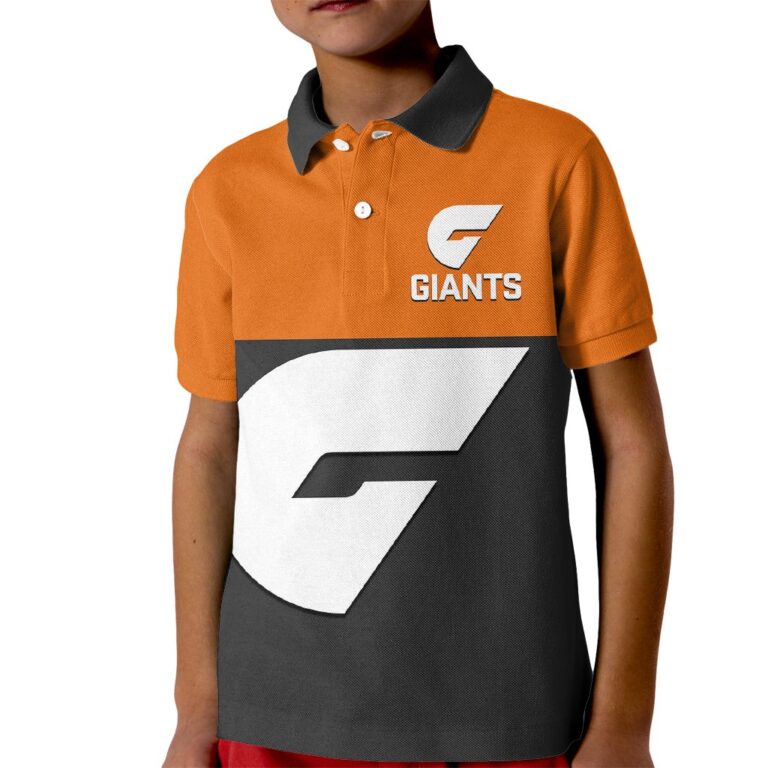 Australian Football League store - Loyal fans of Greater Western Sydney Giants's Kid Polo Shirt:vintage Australian Football League suit,uniform,apparel,shirts,merch,hoodie,jackets,shorts,sweatshirt,outfits,clothes