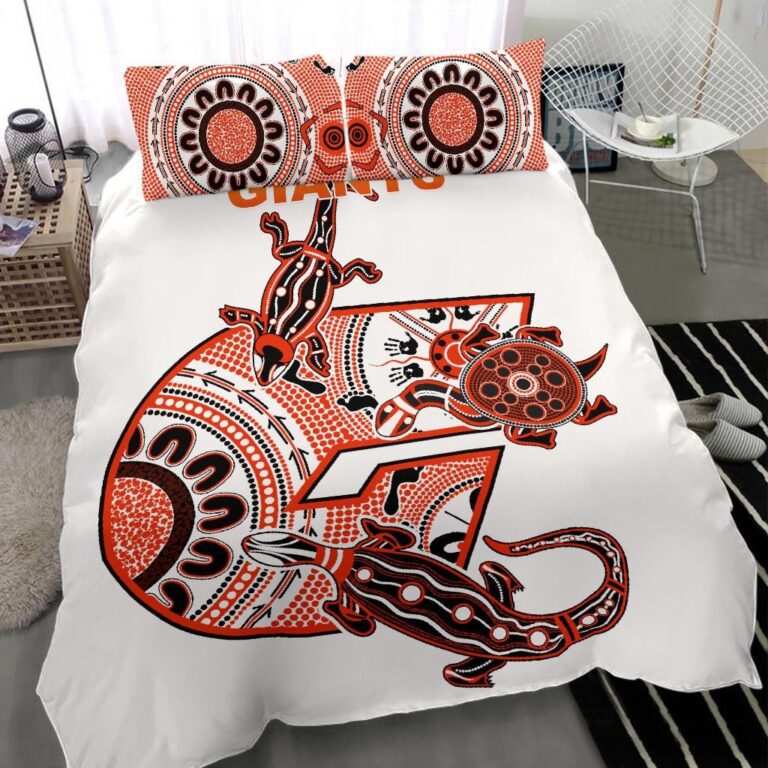 Australian Football League store - Loyal fans of Greater Western Sydney Giants's Bedding Duvet Cover + 1/2 Pillow Cases:vintage Australian Football League suit,uniform,apparel,shirts,merch,hoodie,jackets,shorts,sweatshirt,outfits,clothes