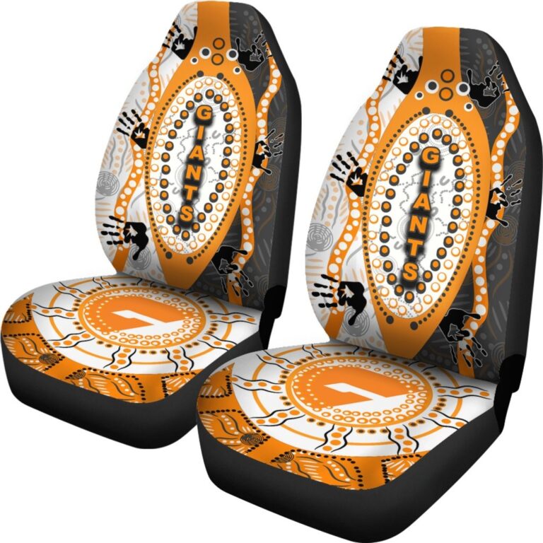 Australian Football League store - Loyal fans of Greater Western Sydney Giants's Set 2 Car Seat Cover:vintage Australian Football League suit,uniform,apparel,shirts,merch,hoodie,jackets,shorts,sweatshirt,outfits,clothes