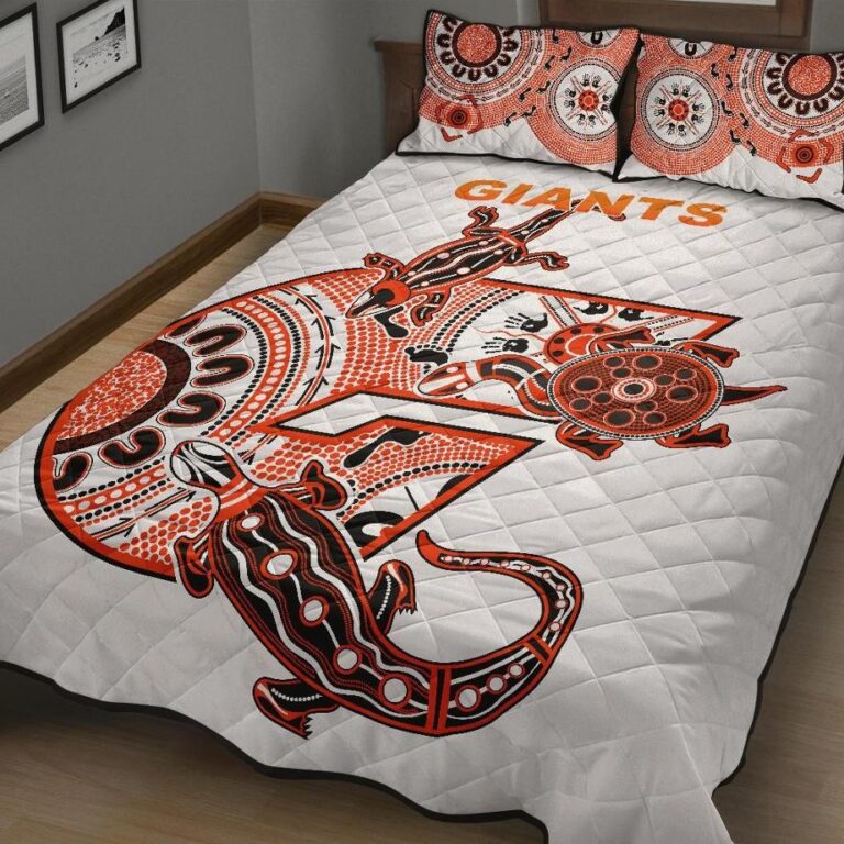Australian Football League store - Loyal fans of Greater Western Sydney Giants's Quilt + 1/2 Pillow Cases:vintage Australian Football League suit,uniform,apparel,shirts,merch,hoodie,jackets,shorts,sweatshirt,outfits,clothes