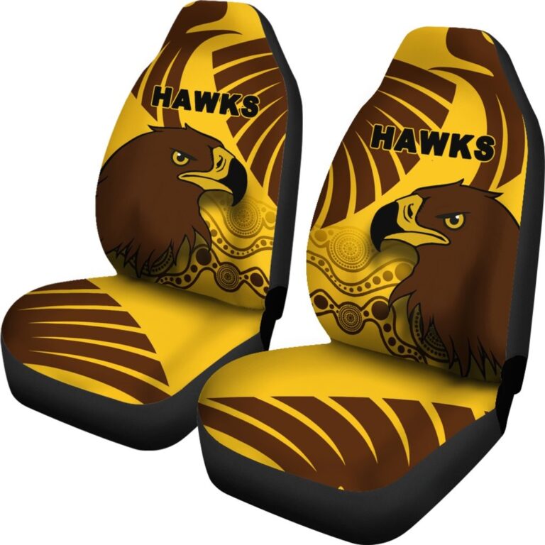 Australian Football League store - Loyal fans of Hawthorn Football Club's Set 2 Car Seat Cover:vintage Australian Football League suit,uniform,apparel,shirts,merch,hoodie,jackets,shorts,sweatshirt,outfits,clothes