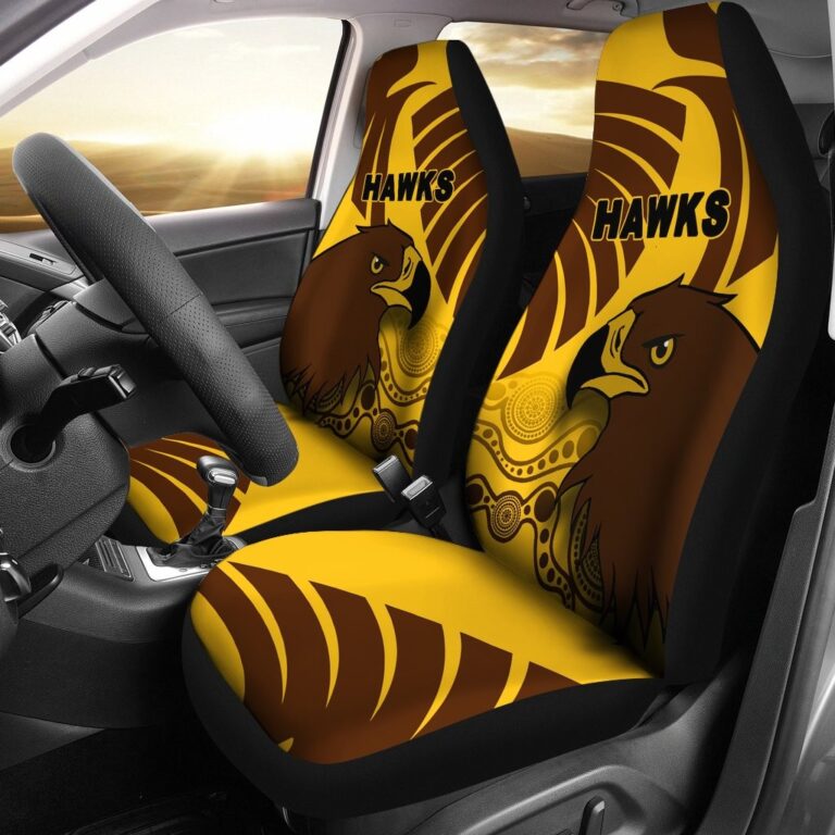 Australian Football League store - Loyal fans of Hawthorn Football Club's Set 2 Car Seat Cover:vintage Australian Football League suit,uniform,apparel,shirts,merch,hoodie,jackets,shorts,sweatshirt,outfits,clothes