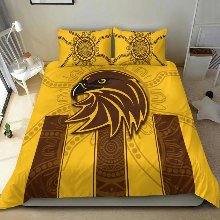 Australian Football League store - Loyal fans of Hawthorn Football Club's Bedding Duvet Cover + 1/2 Pillow Cases:vintage Australian Football League suit,uniform,apparel,shirts,merch,hoodie,jackets,shorts,sweatshirt,outfits,clothes