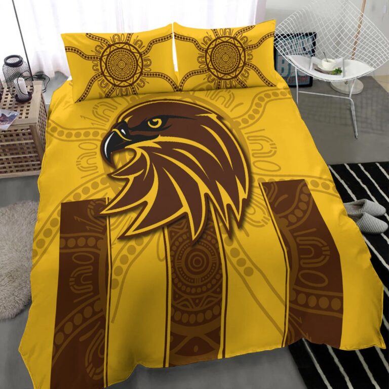 Australian Football League store - Loyal fans of Hawthorn Football Club's Bedding Duvet Cover + 1/2 Pillow Cases:vintage Australian Football League suit,uniform,apparel,shirts,merch,hoodie,jackets,shorts,sweatshirt,outfits,clothes