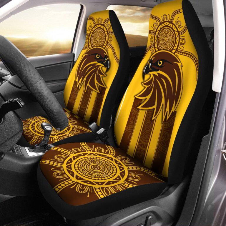 Australian Football League store - Loyal fans of Hawthorn Football Club's Set 2 Car Seat Cover:vintage Australian Football League suit,uniform,apparel,shirts,merch,hoodie,jackets,shorts,sweatshirt,outfits,clothes